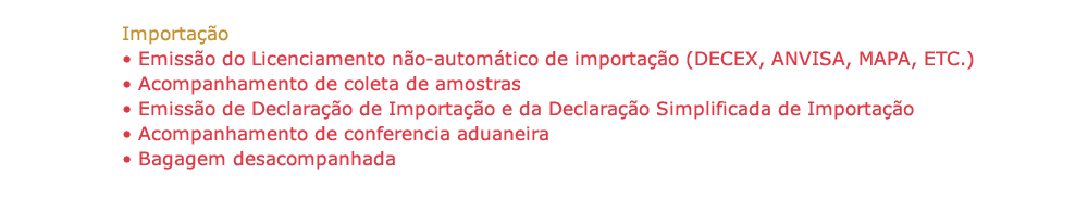 Importação